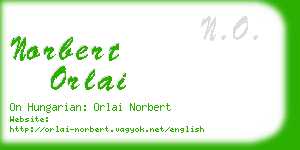 norbert orlai business card